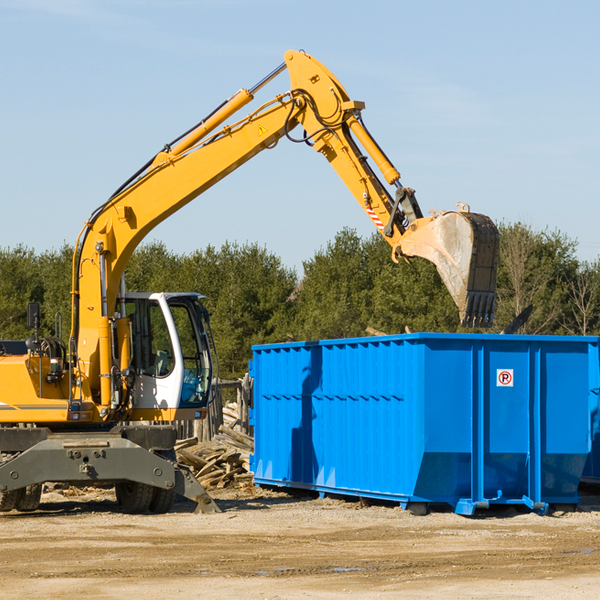 what size residential dumpster rentals are available in Mishicot